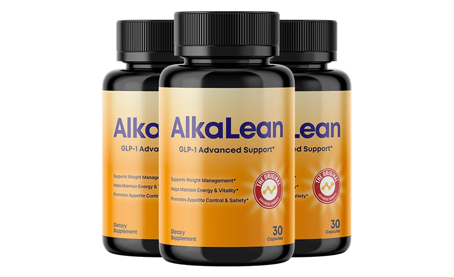AlkaLean gut and metabolic support capsules three bottle package